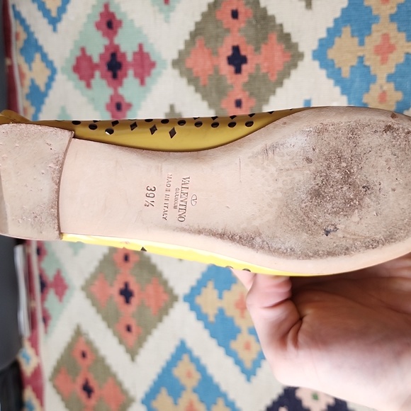 Yellow Valentino Ballerinas size 7 - Picture 2 of 2